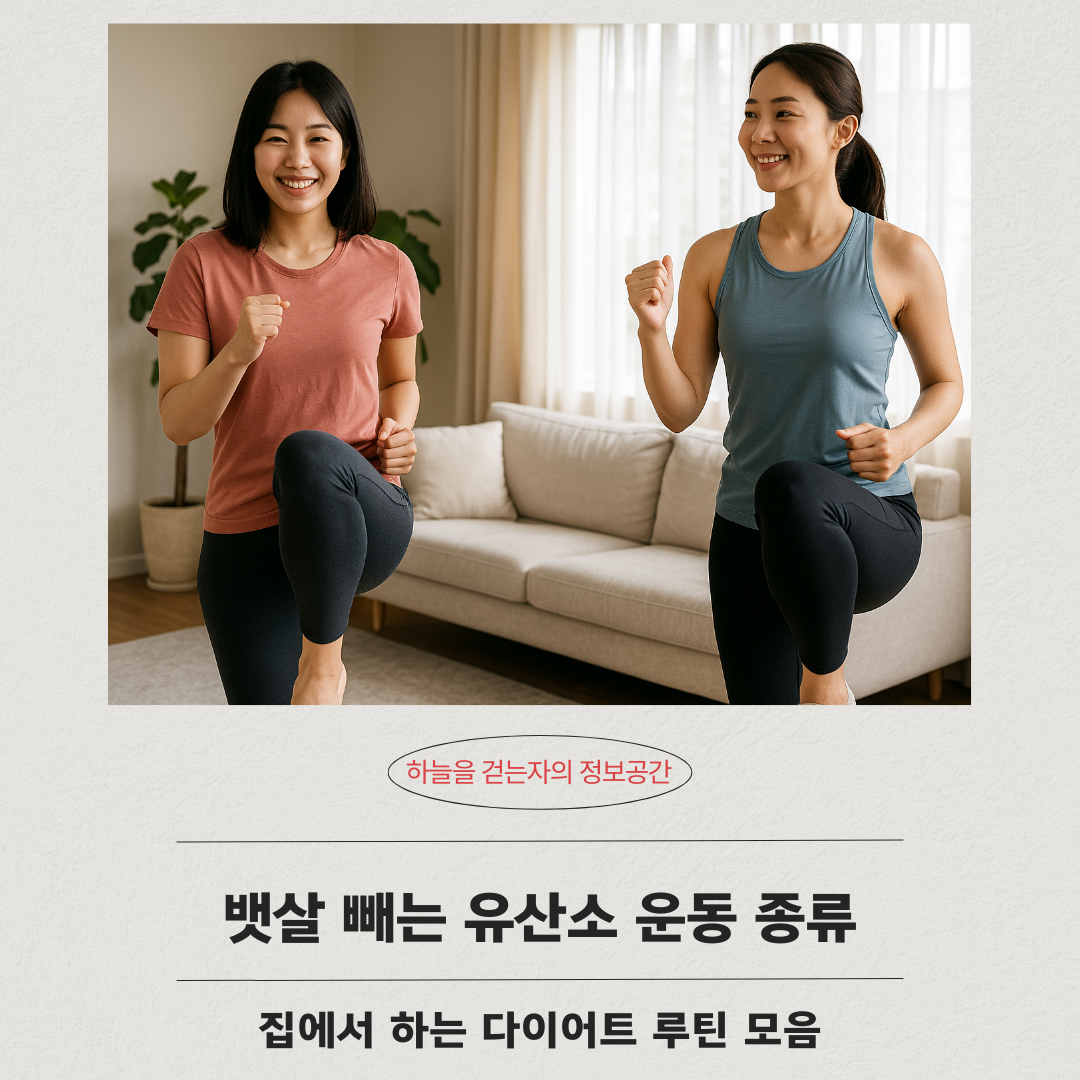 뱃살 빼는 유산소 운동 종류 ❘ 집에서 하는 다이어트 루틴 모음