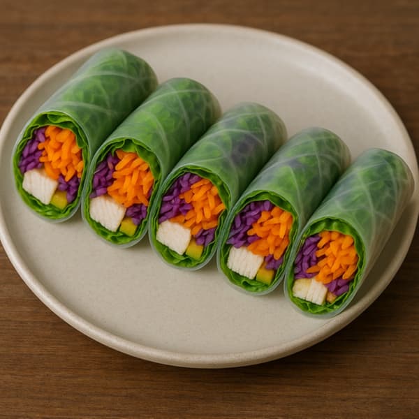 당근라페 먹는법 - 랩이나 월남쌈 속 재료