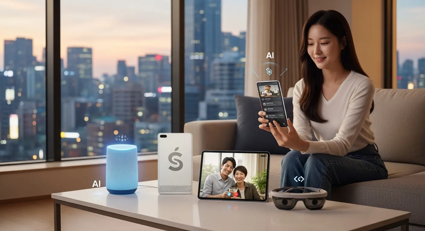 <img src="global_tech_companies_using_on_device_ai.webp" alt="글로벌 기업의 스마트 디바이스들이 온디바이스 AI를 통해 빠르고 자연스러운 사용자 경험을 제공하는 장면을 표현한 이미지 입니다">