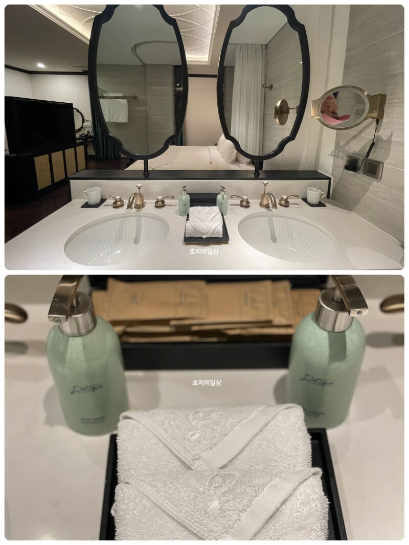 나트랑 포티크 호텔 시내 위치 가성비 - 세면대