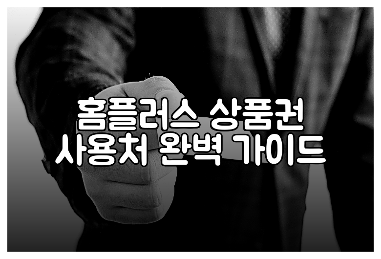 홈플러스 상품권 사용처 완벽 가이드