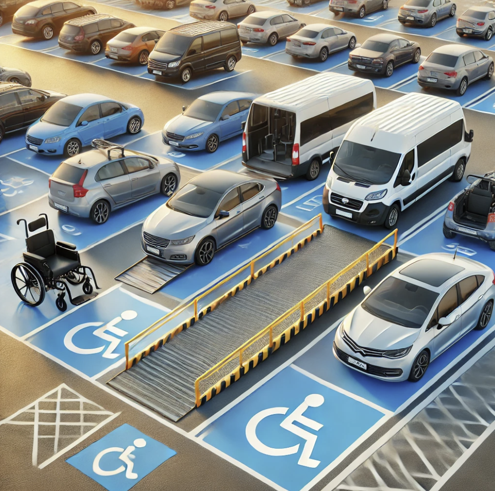 장애인 접근 가능 차량 주차장
