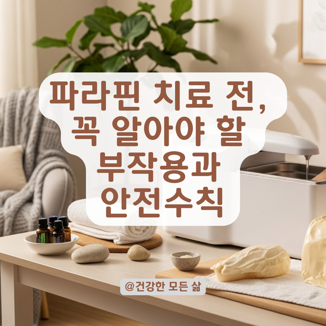 통증 완화하려다 악화될 수도? 파라핀 치료 시 주의할 점 총정리.
