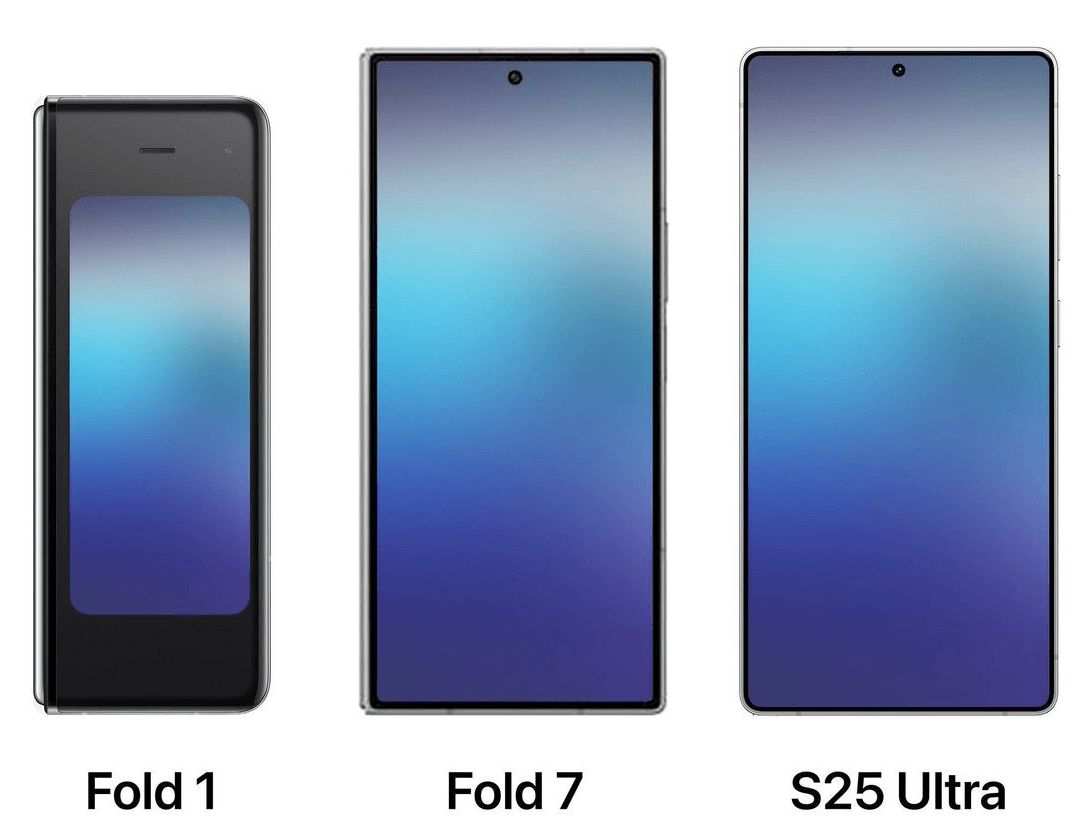 갤럭시Z 폴드7 vs S25 울트라 비교ㅣ폴드1 비교