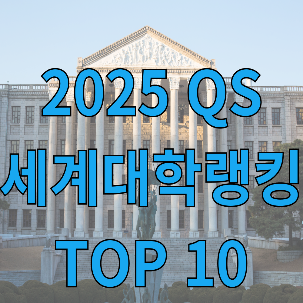 2025 QS 세계 대학 랭킹 TOP10