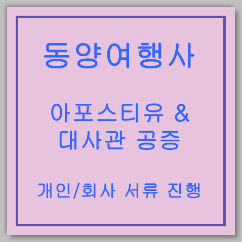 공증 대행부터 아포스티유 및 대사관 인증 일괄 처리