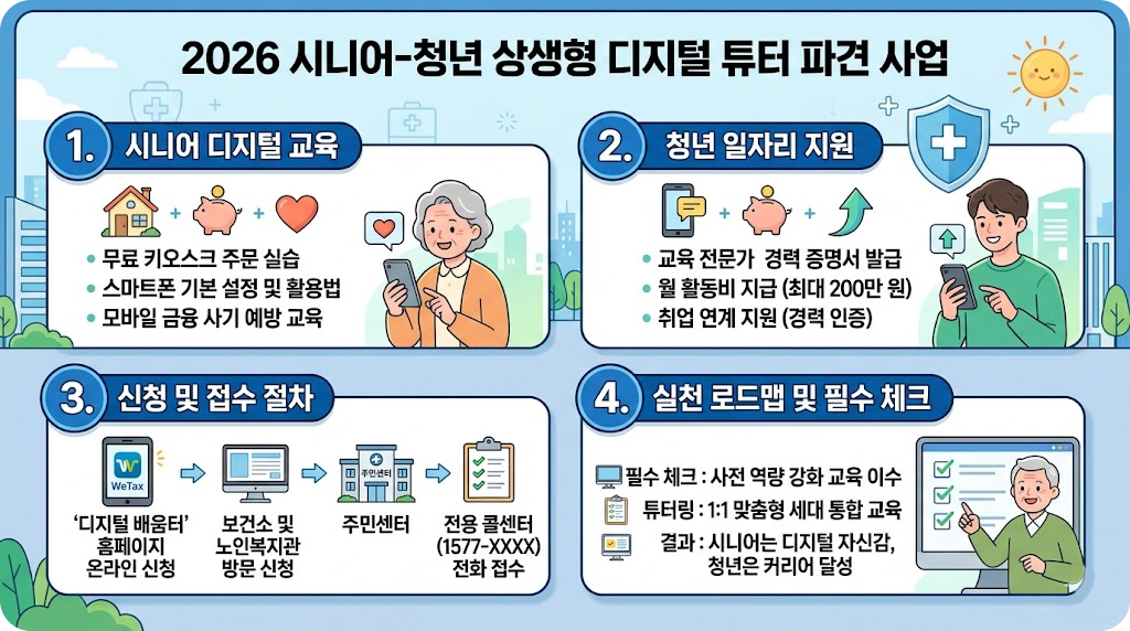 시니어-청년 상생형 '디지털 튜터' 지원 사업
