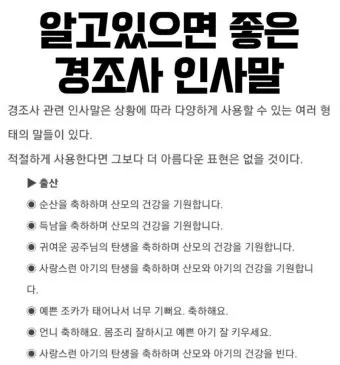 경조사 인사말 예시 모음 영어_19