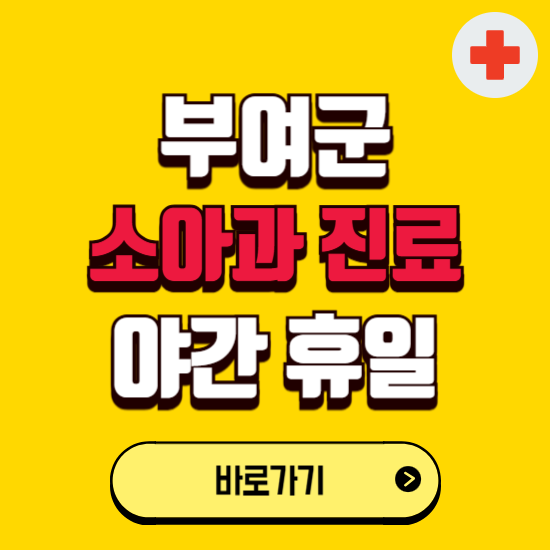 부여군 야간 소아과 진료병원 찾기 ❘ 24시 일요일 주말 연휴 응급진료 추천 잘하는 곳