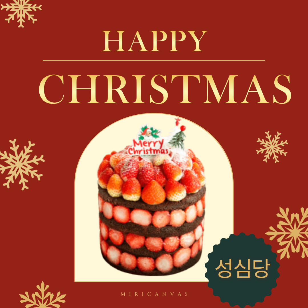 성심당 딸기시루 예약 크리스마스 케이크