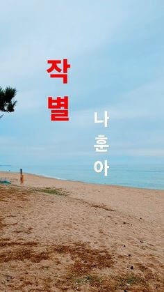 나훈아의-작별을-바닷가-앞의-모래사장에-홀로서있는-사람으로-표현