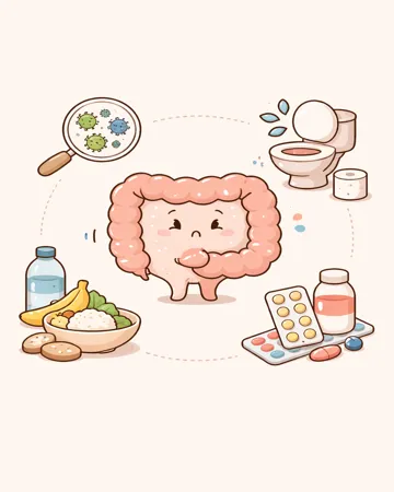 설사 원인에 따라 음식과 약 선택을 구분해 관리하는 흐름15