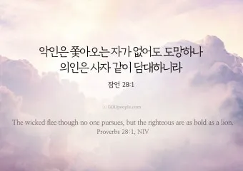 잠언 3장 5절 읽기 - 너는 마음을 다하여 여호와를 신뢰하고 네 명철을 의지하지 말라_3