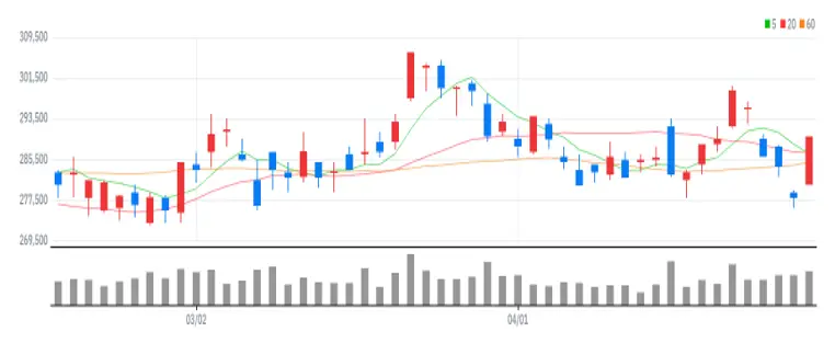 포스코홀딩스 차트