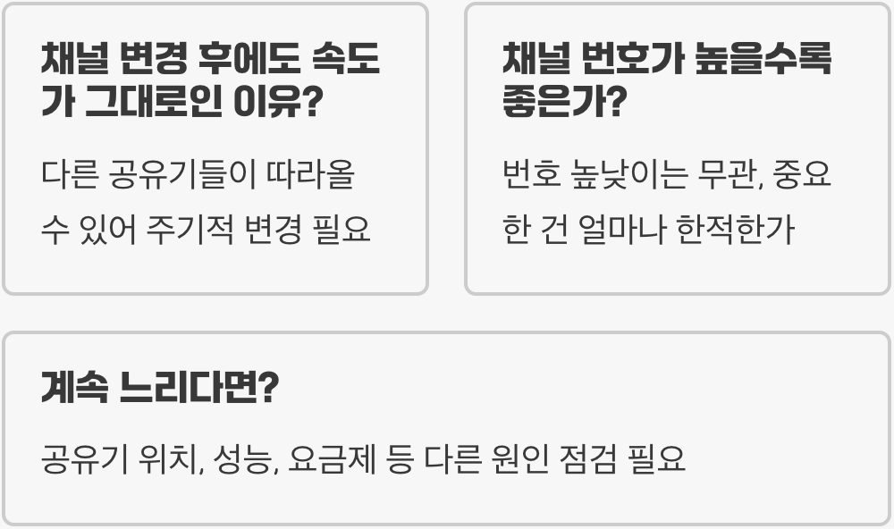 무선 공유기 채널 설정, 와이파이 간섭 피하고 속도 올리는 법