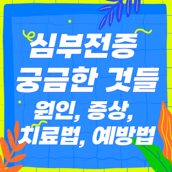 심부전증에 대해 궁금한 것들. 원인, 증상, 치료법, 예방법