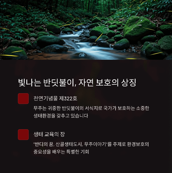 빛나는 반딧불이, 자연 보호의 상징