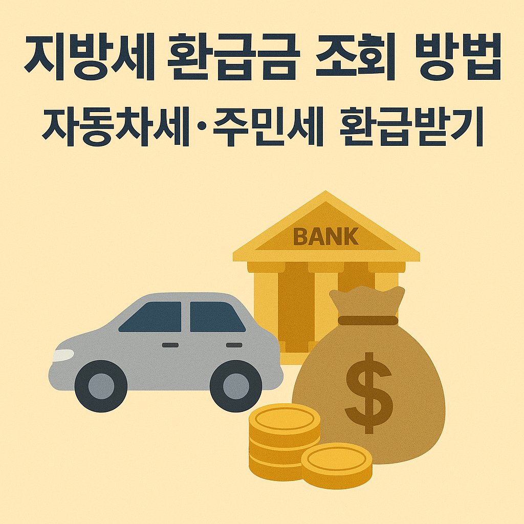 숨은 돈 찾기 시리즈 8편｜지방세 환급금 조회 방법, 자동차세&middot;주민세 환급받기