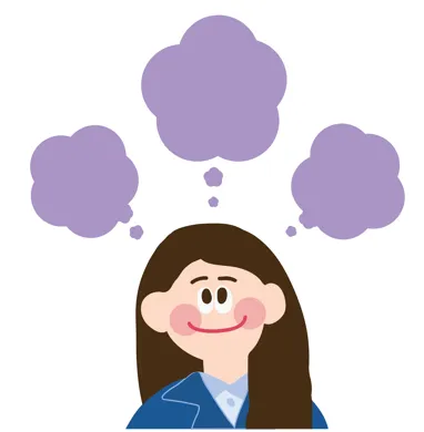 영어 공부하며, 궁금한 점이 많은 여학생