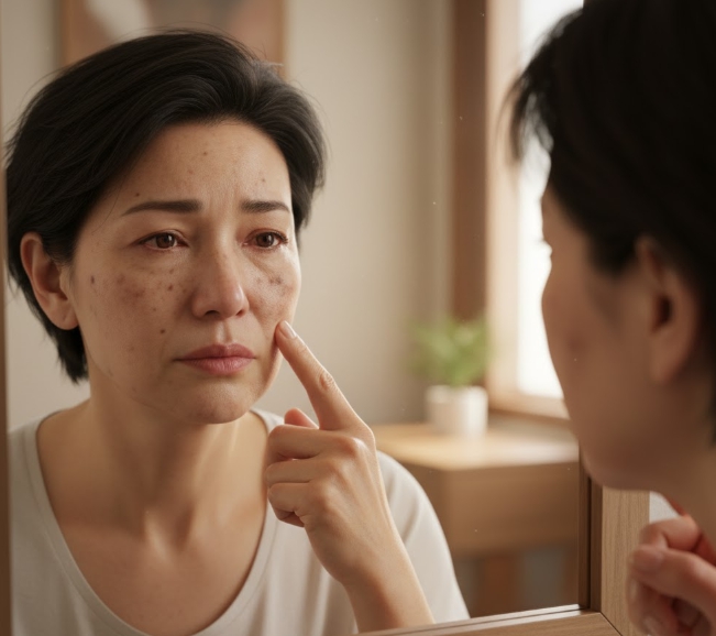 기미 호르몬 사진