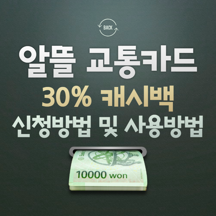 알뜰교통카드 플러스 신청방법 사용방법 카드비교