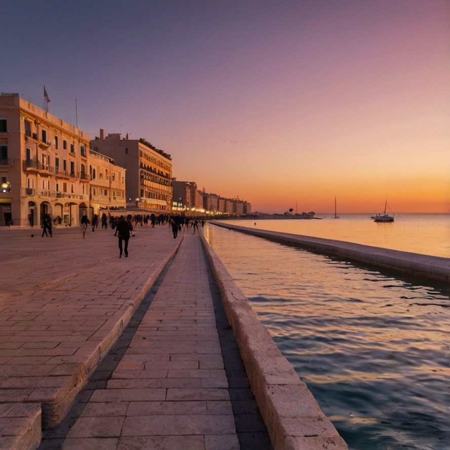 바리 여행정보 아름다운 썬셋을 묘사하 이미지