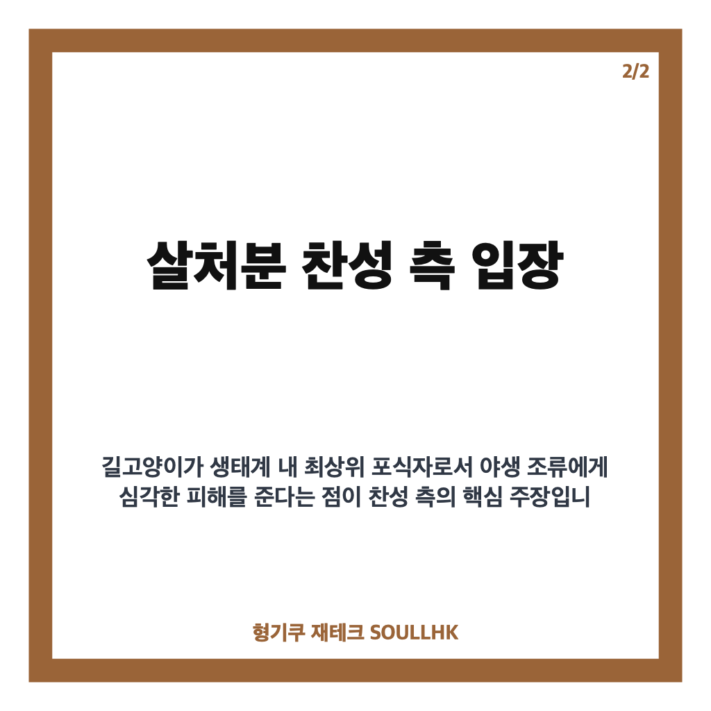 길고양이 vs 새 뉴닉 에디터 조가 알아본 길고양이 살처분 논쟁의 핵심 쟁점과 양측 입장 분석 카드뉴스 3