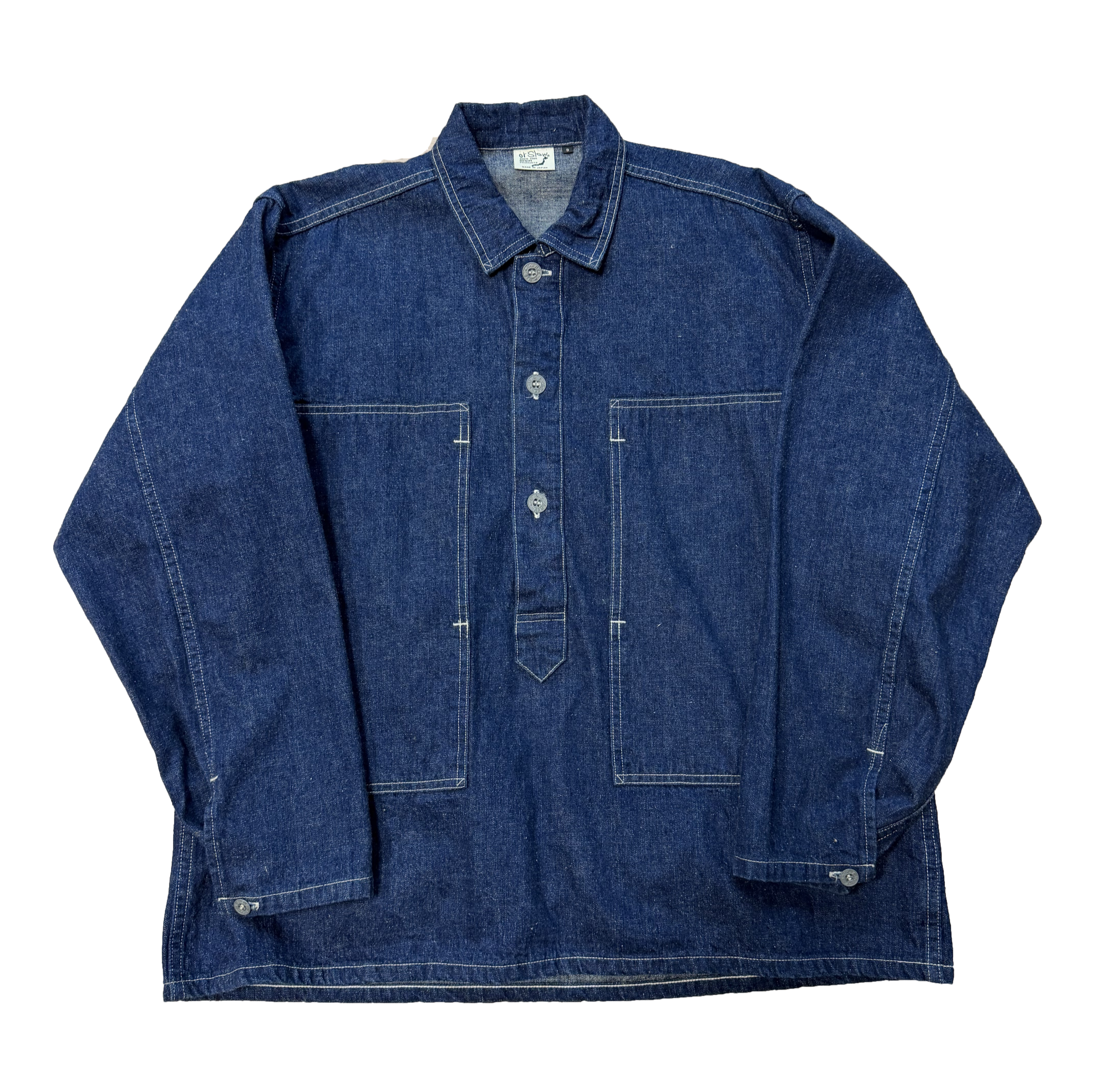 오어슬로우 데님 풀오버 셔츠