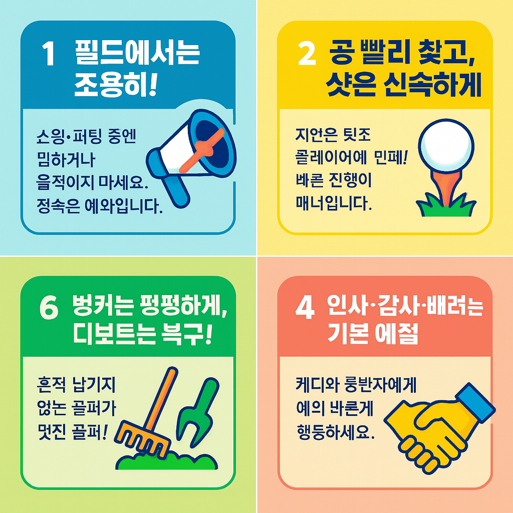 골프매너 카드