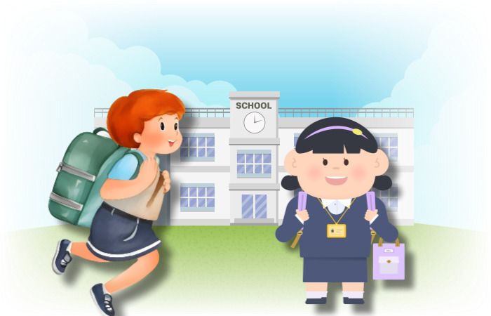 가방을-메고있는-초등학생