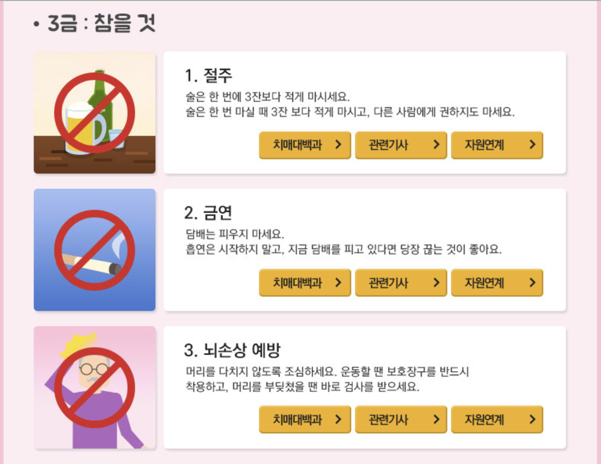 치매예방수칙
