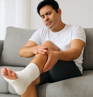 발목 접질렀을때