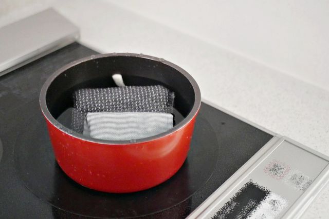 행주 삶는 방법, 행주 삶는 냄비, 팁줌