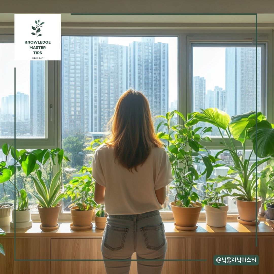 식물의 위치 변경 주의