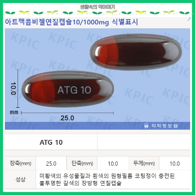 아트맥콤비젤연질캡슐10,1000mg