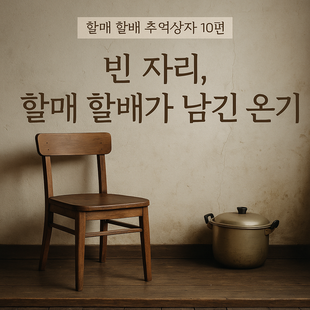 빈 자리, 할매 할배가 남긴 온기