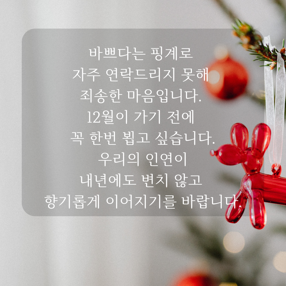 2025년 12월 인사말 문구 이미지 모음 글귀