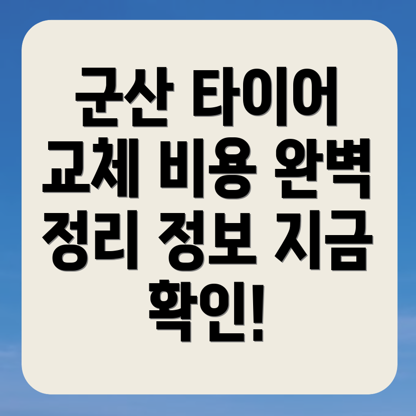 타이어 교체 비용