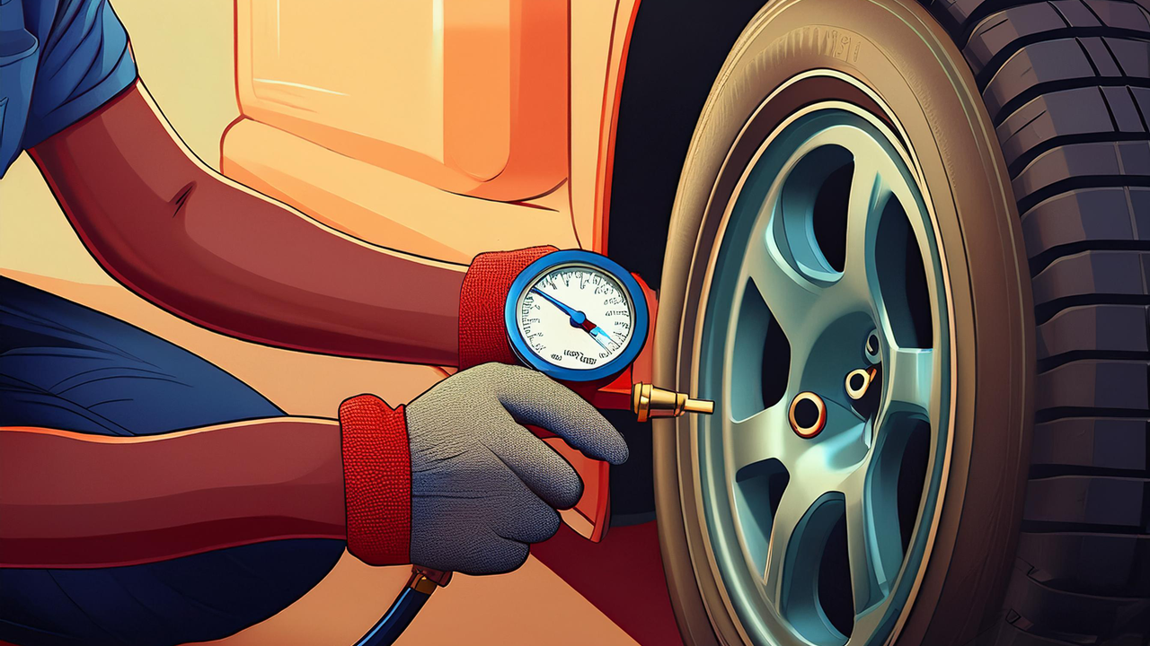 타이어 공기압 체크