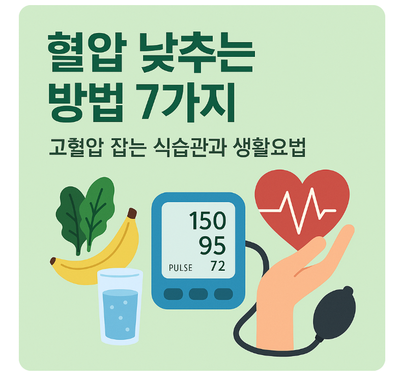 고혈압 관리 꿀팁 7가지