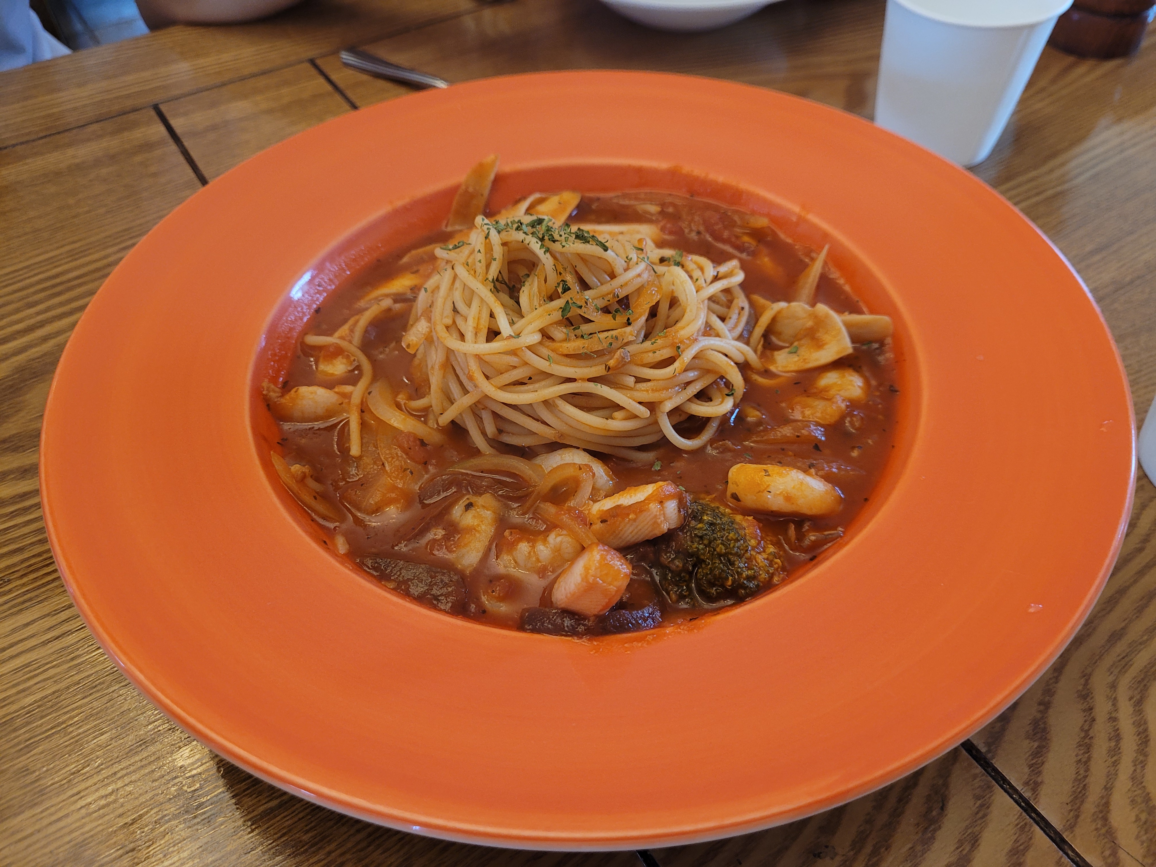 해물 토마토 스파게티