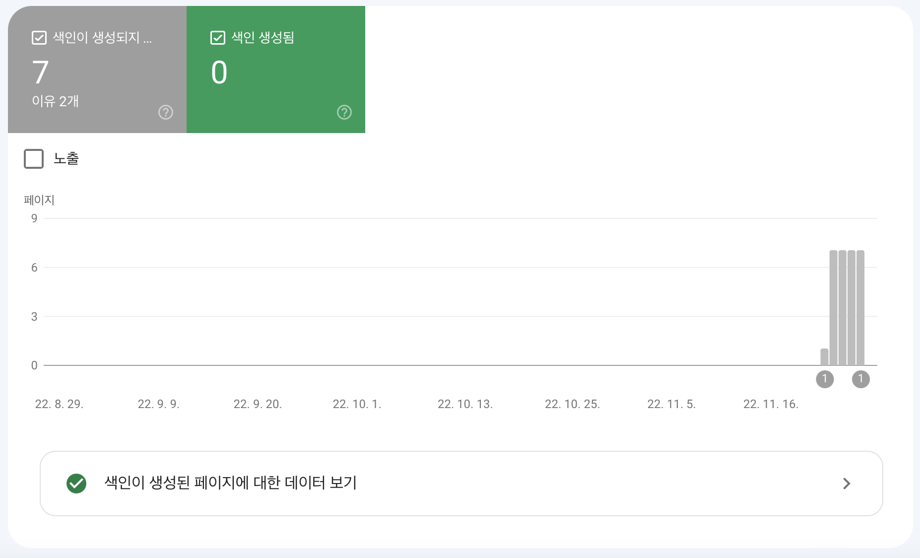 색인 생성 문제