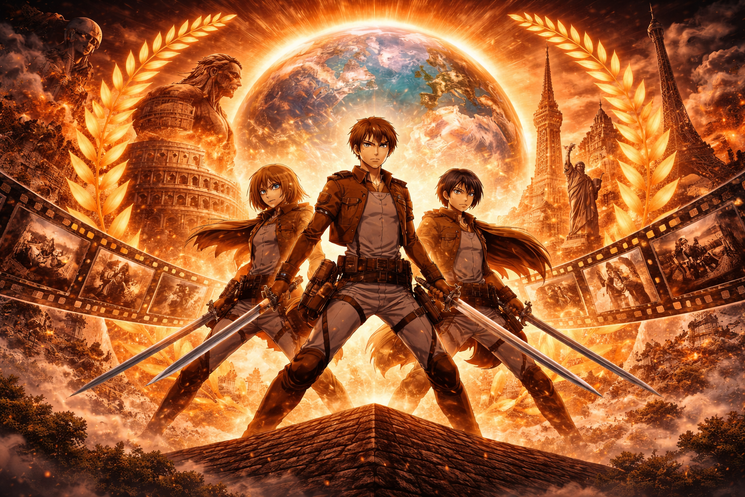 진격의 거인이 애니 역사에 남은 이유(거대한 서사, 강렬한 연출, 영향력)