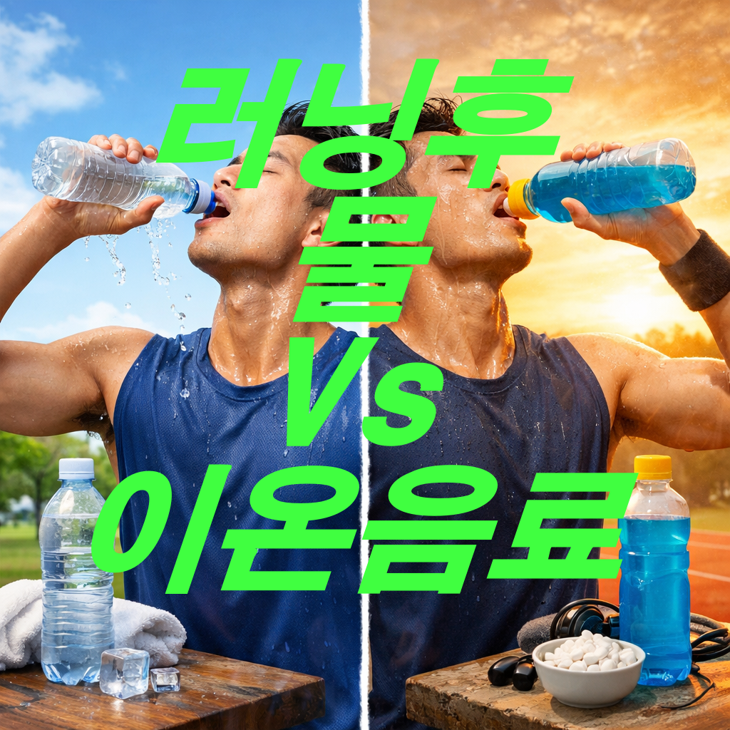 러닝 후 물 마시기 Vs 이온음료 마시기 뭐가 더 좋을까