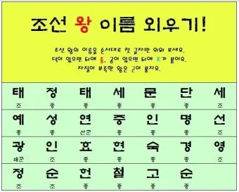 조선왕조 계보 태정태세문단세 순서_10