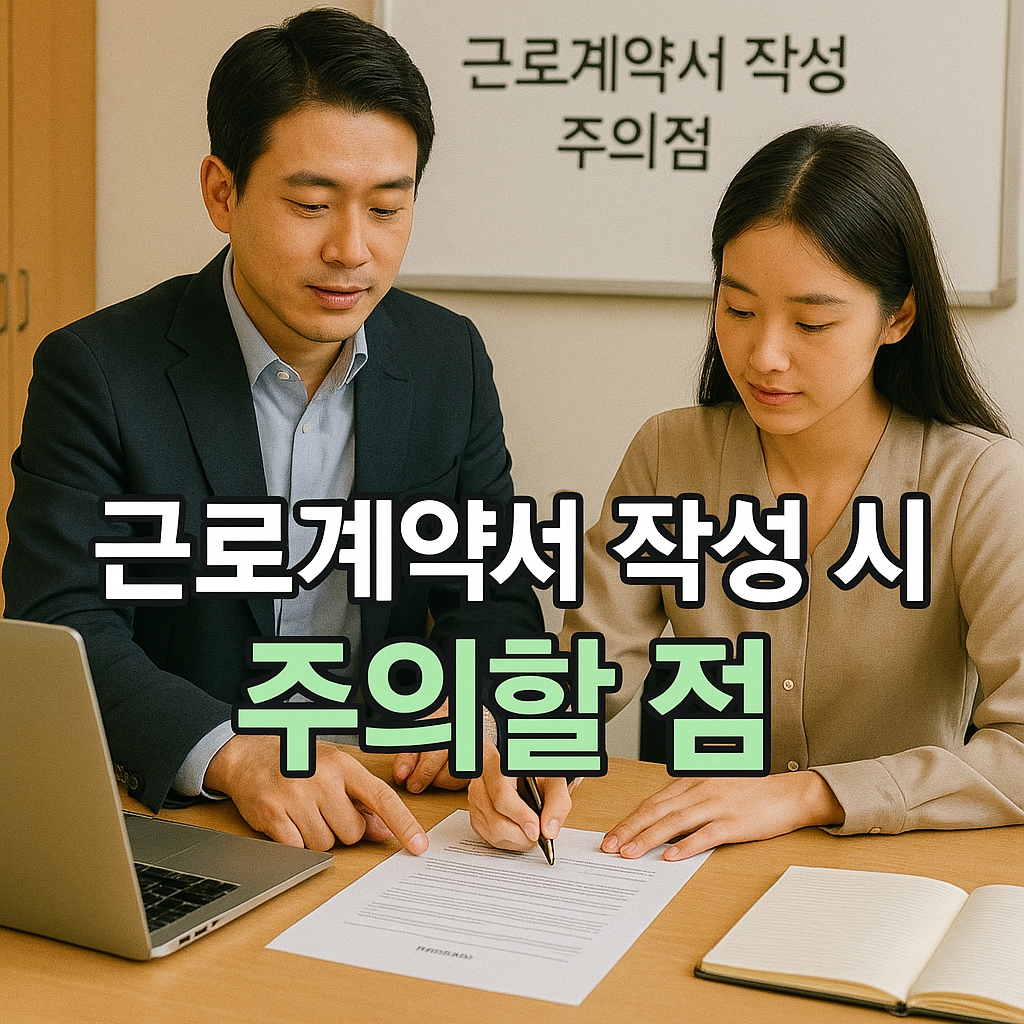 근로계약서 작성 시 주의할 점
