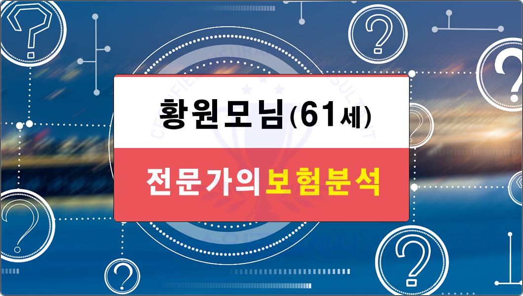 황원모님 보험분석