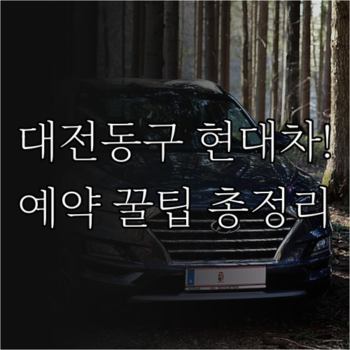대전 동구 현대자동차 서비스센터 리스..