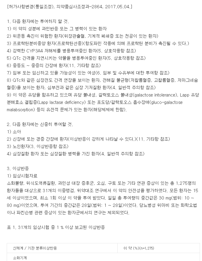 돔필정-복용-주의사항