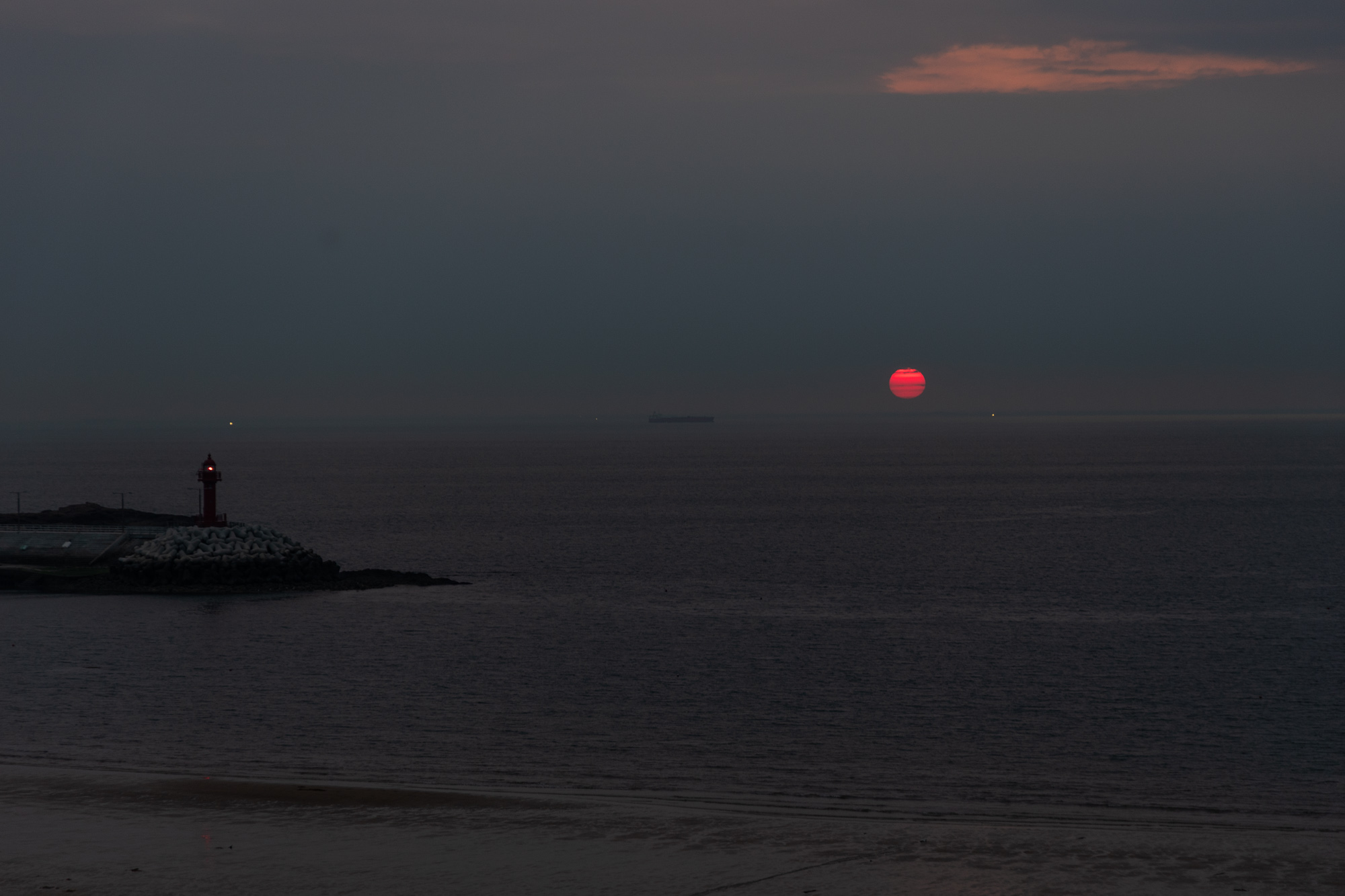 만리포해수욕장 노을